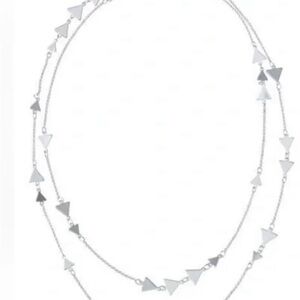 Stella & Dot Silver Arrow Necklace